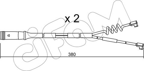 Cifam SU.175K - Сигнализатор, износ тормозных колодок autosila-amz.com