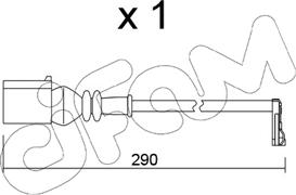 Cifam SU.365 - Сигнализатор, износ тормозных колодок autosila-amz.com