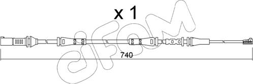 Cifam SU.362 - Сигнализатор, износ тормозных колодок autosila-amz.com