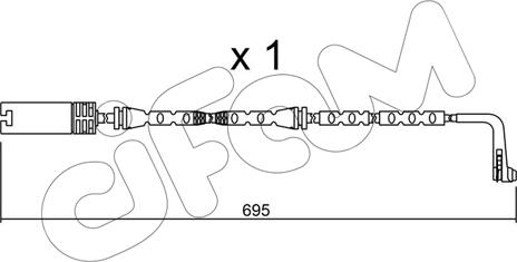 Cifam SU.305 - Сигнализатор, износ тормозных колодок autosila-amz.com