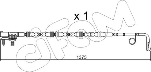 Cifam SU.315 - Сигнализатор, износ тормозных колодок autosila-amz.com