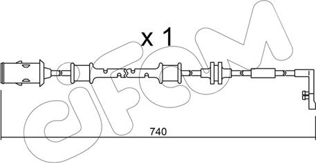 Cifam SU.318 - Сигнализатор, износ тормозных колодок autosila-amz.com