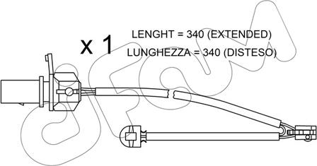 Cifam SU.295 - Сигнализатор, износ тормозных колодок autosila-amz.com