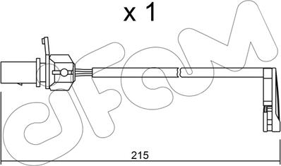 Cifam SU.291 - Сигнализатор, износ тормозных колодок autosila-amz.com