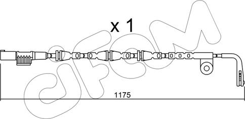 Cifam SU.253 - Сигнализатор, износ тормозных колодок autosila-amz.com