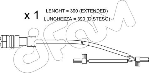 Cifam SU.264 - Сигнализатор, износ тормозных колодок autosila-amz.com