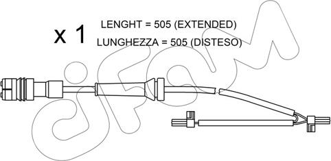 Cifam SU.265 - Сигнализатор, износ тормозных колодок autosila-amz.com