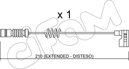 Cifam SU.209 - Сигнализатор, износ тормозных колодок autosila-amz.com