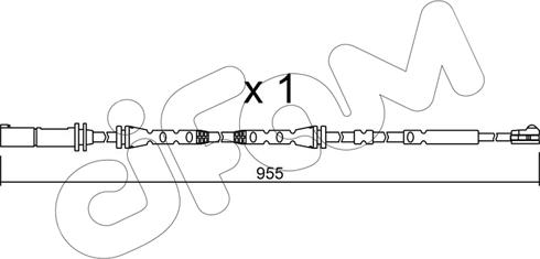 Cifam SU.280 - Сигнализатор, износ тормозных колодок autosila-amz.com