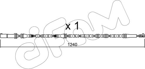 Cifam SU.288 - Сигнализатор, износ тормозных колодок autosila-amz.com