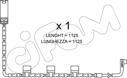 Cifam SU.223 - Сигнализатор, износ тормозных колодок autosila-amz.com