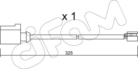 Cifam SU.271 - Сигнализатор, износ тормозных колодок autosila-amz.com