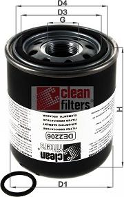 Clean Filters DE2206 - Патрон осушителя воздуха, пневматическая система autosila-amz.com