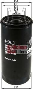 Clean Filters DF 887 - Масляный фильтр autosila-amz.com