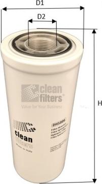 Clean Filters DH5806 - Фильтр системы гидравлики Iveco Stralis ES 440S54, Volvo FH, FM autosila-amz.com