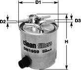 Clean Filters DN1987 - Топливный фильтр autosila-amz.com