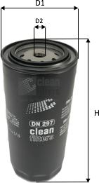 Clean Filters DN 297 - Топливный фильтр autosila-amz.com