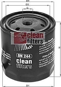 Clean Filters DN 244 - Топливный фильтр autosila-amz.com