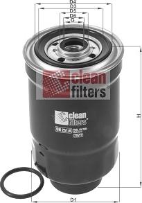 Clean Filters DN 251/A - Топливный фильтр autosila-amz.com