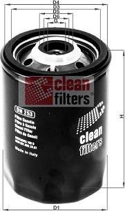 Clean Filters DN 253 - Топливный фильтр autosila-amz.com