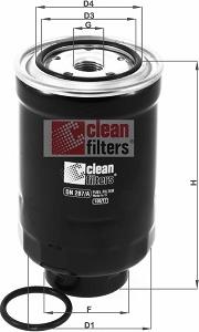Clean Filters DN 287/A - Топливный фильтр autosila-amz.com