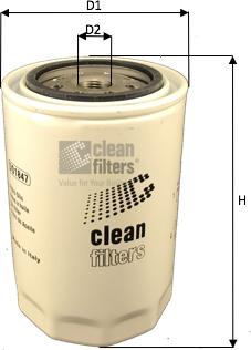 Clean Filters DO1847 - Масляный фильтр autosila-amz.com