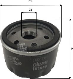 Clean Filters DO1836 - Масляный фильтр autosila-amz.com