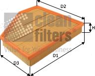 Clean Filters MA3492 - Воздушный фильтр, двигатель autosila-amz.com