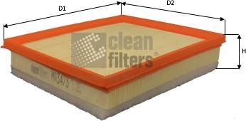 Clean Filters MA3473 - Воздушный фильтр, двигатель autosila-amz.com
