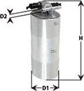 Clean Filters MG3613 - Топливный фильтр autosila-amz.com