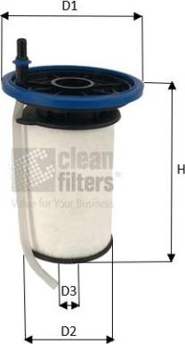 Clean Filters MG3612 - Топливный фильтр autosila-amz.com