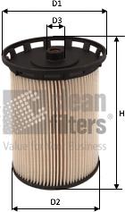 Clean Filters MG3633 - Топливный фильтр autosila-amz.com