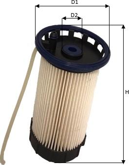 Clean Filters MG3621 - Топливный фильтр autosila-amz.com