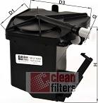 Clean Filters MGC1683 - Топливный фильтр autosila-amz.com