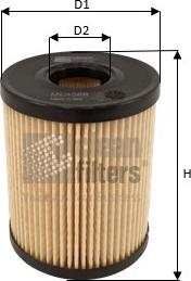 Clean Filters ML4568 - Масляный фильтр autosila-amz.com
