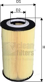 Clean Filters ML4583 - Масляный фильтр autosila-amz.com