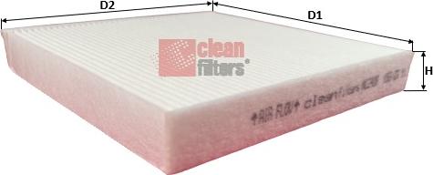 Clean Filters NC2408 - Фильтр воздуха в салоне autosila-amz.com