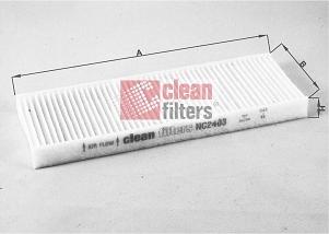 Clean Filters NC2403 - Фильтр воздуха в салоне autosila-amz.com