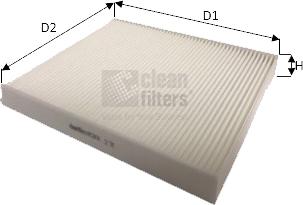 Clean Filters NC2431 - Фильтр воздуха в салоне autosila-amz.com