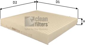 Clean Filters NC2392 - Фильтр воздуха в салоне autosila-amz.com