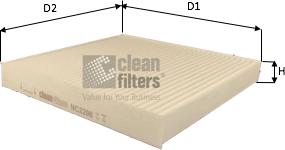 Clean Filters NC2206 - Фильтр воздуха в салоне autosila-amz.com