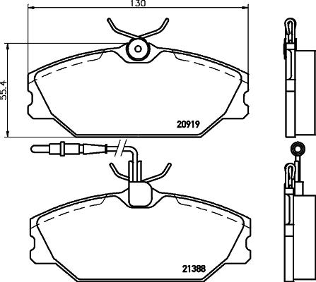 Cobreq N-441 - Тормозные колодки, дисковые, комплект autosila-amz.com