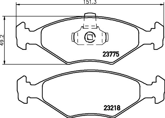 Cobreq N-595 - Тормозные колодки, дисковые, комплект autosila-amz.com