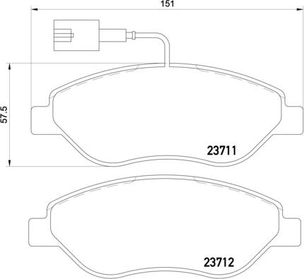 Cobreq N-592 - Тормозные колодки, дисковые, комплект autosila-amz.com