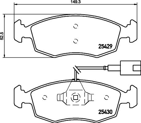 WWA 23209 - Тормозные колодки, дисковые, комплект autosila-amz.com