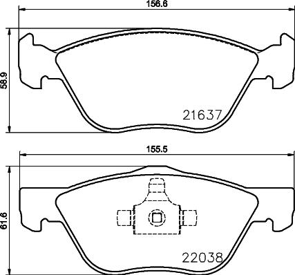 Cobreq N-543 - Тормозные колодки, дисковые, комплект autosila-amz.com