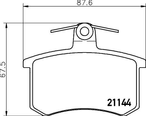 Cobreq N-514 - Тормозные колодки, дисковые, комплект autosila-amz.com