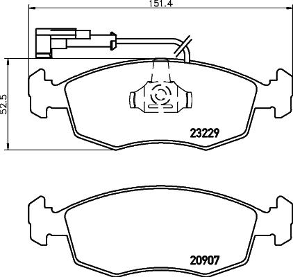 Cobreq N-516 - Тормозные колодки, дисковые, комплект autosila-amz.com