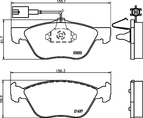 Cobreq N-539 - Тормозные колодки, дисковые, комплект autosila-amz.com