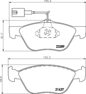 Cobreq N-534 - Тормозные колодки, дисковые, комплект autosila-amz.com